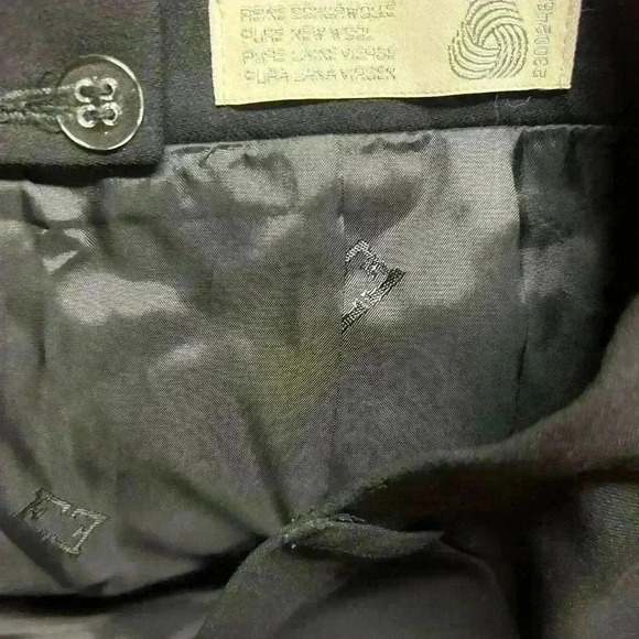 VINTAGE ESCADA by MARGRETHA LEY black wool pencil skirt size 40 from 1990’s - Picture 6 of 6